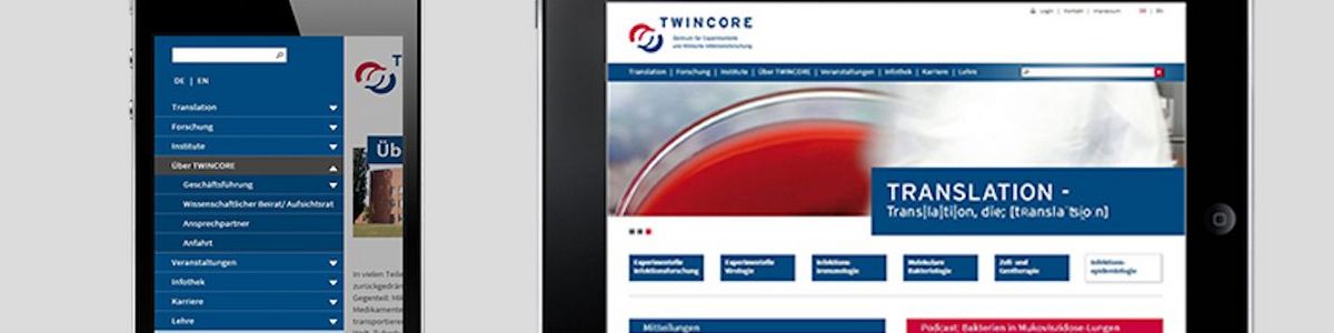 Relaunch Website Twincore